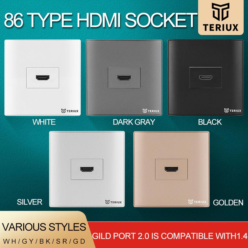 1 Loch HDMI -Wandhöhle