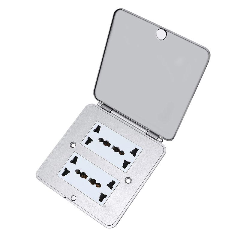 Flat -Flip -Boden -Sockel Silber