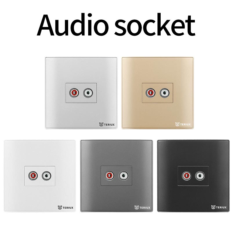 1 Hole Audio Wall Socket